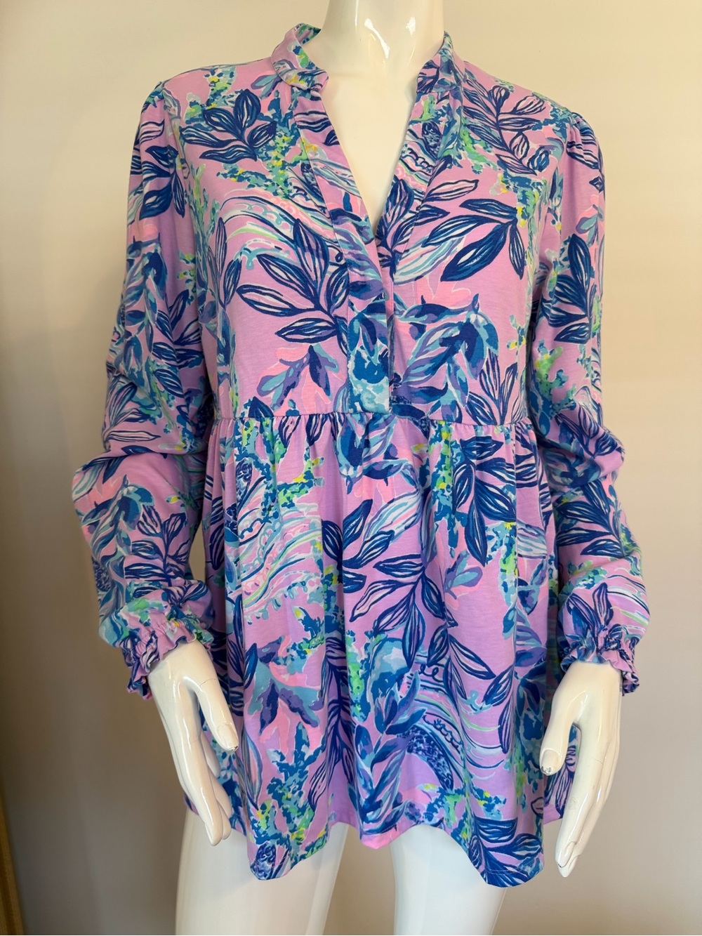 Lilly Pulitzer Winona Knit Tunic-Lilac Rose Size M